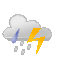Gewitter mit Regen